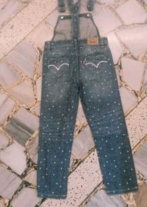 25. LEVIS Cute Polka Dot Denim Overalls