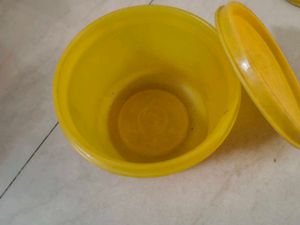 Set of 2 Yellow Tiffin box / Containers