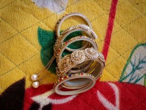 Exquisite Beaded Bangles Set