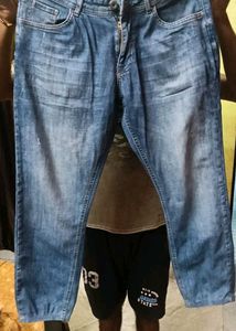 Blue Wash Relaxed Fit Jeans