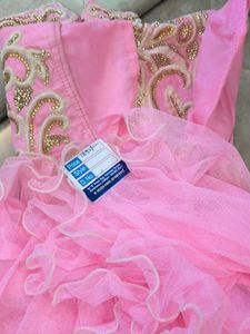 Embroidered Pink Dress