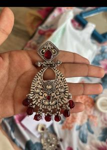 Stunning Oxidized Silver Dangle Earrings