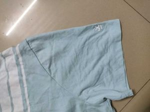 Light Blue Striped WROGN T-Shirt