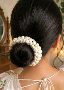 Handmade Crochet Flower Hair Tie