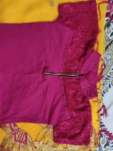 Yellow Embroidered Elephant Saree