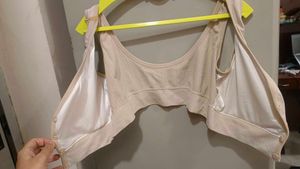 Comfortable Ribbed Front-Button Bra