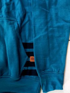 Teal Hoodie with "Fearless Rider" Print