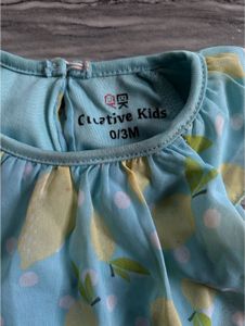Lemon Print Baby Dress