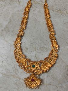 Intricate Peacock Design Necklace Set