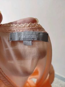 Peach Ruffled Tunic Top