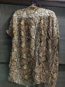 Mens Snake Print Shirt