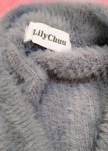 Cozy Blue Fuzzy Cardigan