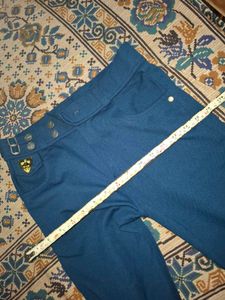Stylish Blue Flared Pants