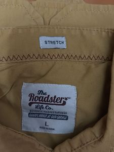 Roadster Musturd Solid Opaque Casual Shirt