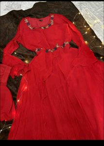Stunning Red Ethnic Gown