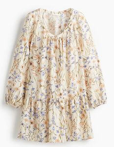 H&amp;M BUTTON-FRONT TUNIC DRESS