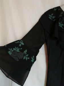 Elegant Floral Ruffle Dress