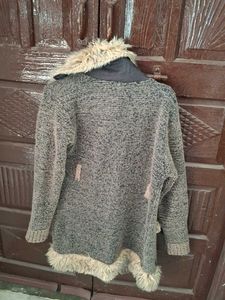Cozy Faux Fur Trimmed Cardigan