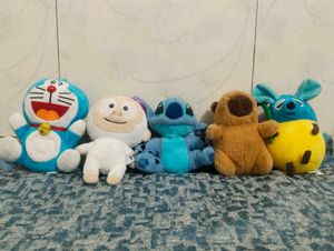 Bundle of 5 Cute Plush Toys