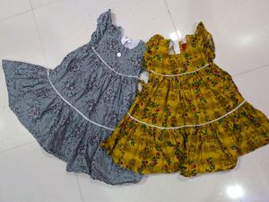 Combo Summer Cotton Dress For 5year Old