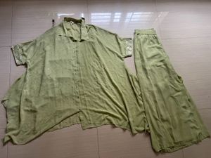 Vark by Westside Green Kaftan Set with Pants