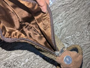 Designer Beaded Handbag (Bronze Potli)
