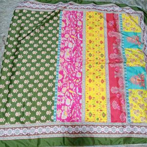 Printed Crepe Unstitched Suit