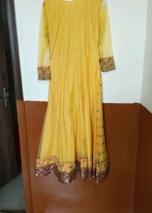 Yellow Embroidered Lehenga Choli