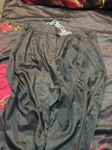 Chain Detail Black Pants