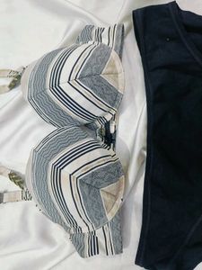 🇳🇿💫🎀Striped Padded Bra penty set