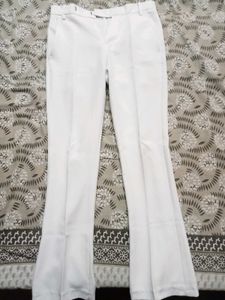 White Bootcut Pant