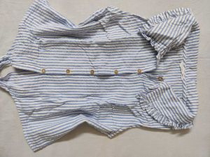 Blue Striped Top