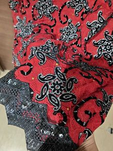Red Designer Kurta Set