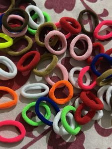 Vibrant Hair Ties - Pack of 50