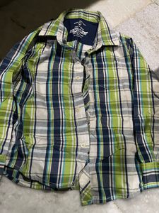 Kids Pinks And Blue Brand Formal Shirt