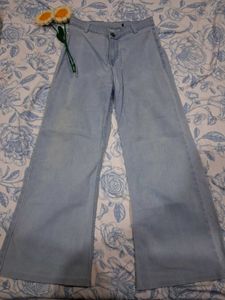 Light Wash Wide Leg Denim Jeans