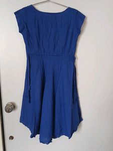 Royal Blue Embroidered Dress