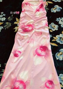 Pink Floral bodycone Dress