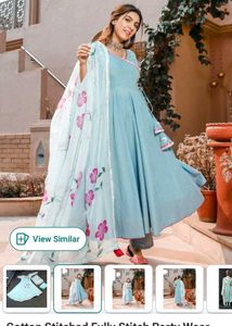 Beautiful Blue Kurta Set with Dupatta