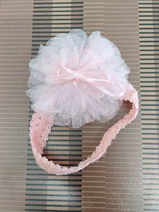 Soft Stretchy Pink Colour Hair Band for Baby Girls
