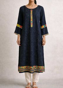 Elegant Printed Kurta with Colorful Accents
