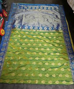 Green Banarasi Silk Saree