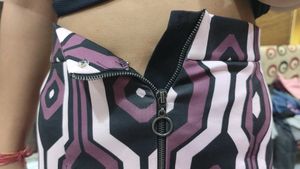 Geometric Print Mini Skirt