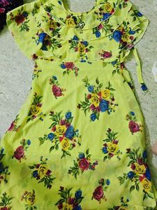 Yellow Floral Kurta Set