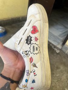 Funky White Shoes