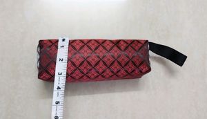 🆕️ Pencil Pouch (Red-Grey Rexine-Leather)