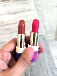 Two Lipsticks - Pink & Brown Shades combo offer