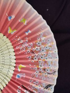 Elegant Cherry Blossom Hand Fan