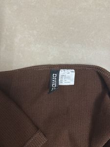 H&amp;M Brown Halter Neck Crop Top