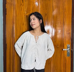 🤍White Long Sleeve Top 🤍